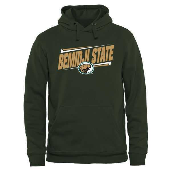 Men's Bemidji State Beavers Double Bar Pullover Hoodie - Green,We sell and wholesale Men's Bemidji State Beavers Double Bar Pullover Hoodie - Green on line form chian!